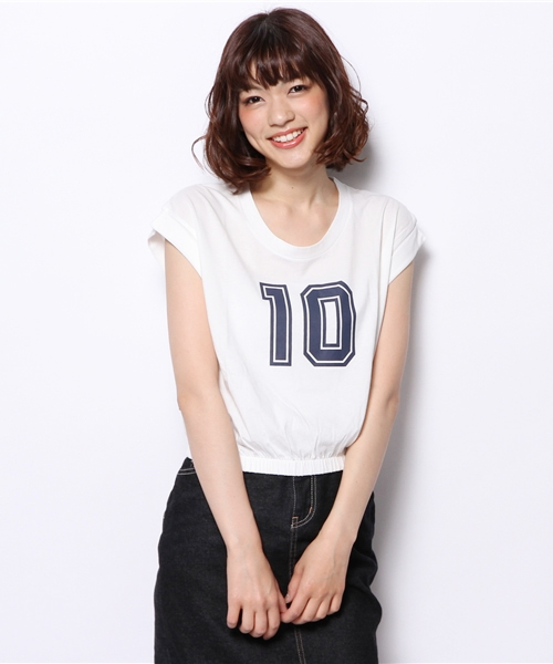 Kastane(カスタネ)の「【Kastane】10プリントTee(Tシャツ/カットソー・レディース・ホワイト/カーキ/ネイビー/グレー・FREE)」の13枚目の写真