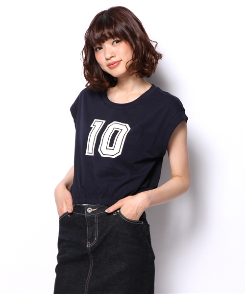 Kastane(カスタネ)の「【Kastane】10プリントTee(Tシャツ/カットソー・レディース・ホワイト/カーキ/ネイビー/グレー・FREE)」の4枚目の写真