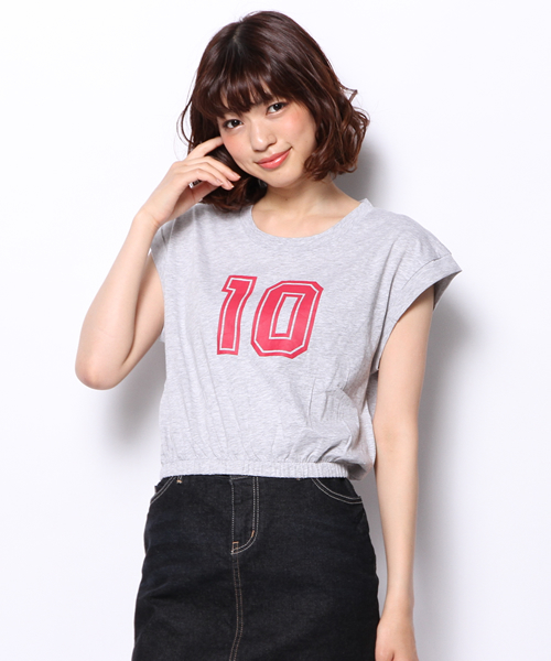 Kastane(カスタネ)の「【Kastane】10プリントTee(Tシャツ/カットソー・レディース・ホワイト/カーキ/ネイビー/グレー・FREE)」の2枚目の写真