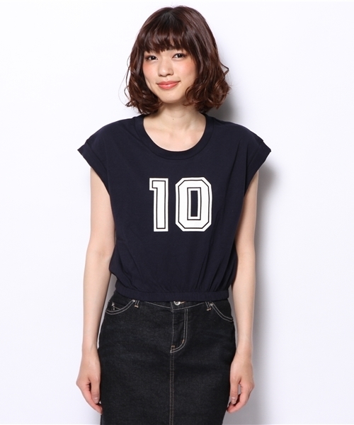 Kastane(カスタネ)の「【Kastane】10プリントTee(Tシャツ/カットソー・レディース・ホワイト/カーキ/ネイビー/グレー・FREE)」の7枚目の写真