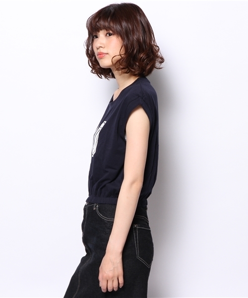 Kastane(カスタネ)の「【Kastane】10プリントTee(Tシャツ/カットソー・レディース・ホワイト/カーキ/ネイビー/グレー・FREE)」の6枚目の写真