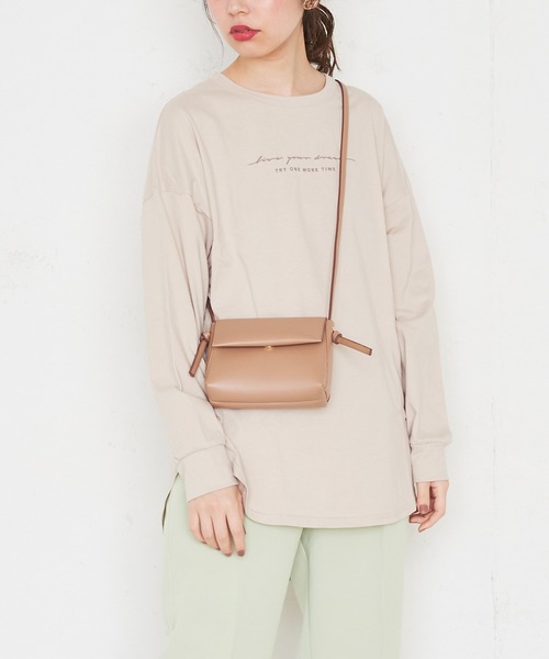 natural couture(ナチュラルクチュール)の「ロゴロンT(Tシャツ/カットソー・レディース・モカ/ミント/シルバー/ゴールド・FREE)」の21枚目の写真