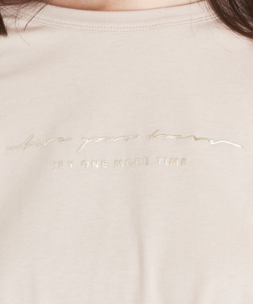 natural couture(ナチュラルクチュール)の「ロゴロンT(Tシャツ/カットソー・レディース・モカ/ミント/シルバー/ゴールド・FREE)」の17枚目の写真