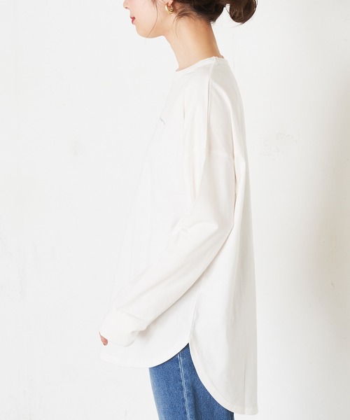 natural couture(ナチュラルクチュール)の「ロゴロンT(Tシャツ/カットソー・レディース・モカ/ミント/シルバー/ゴールド・FREE)」の7枚目の写真