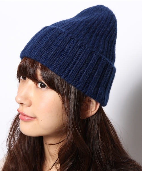 BEAMS BOY(ビームスボーイ)の「Cableami×BEAMS BOY / カシミヤ リブワッチキャップ 14FW(ニットキャップ/ビーニー・レディース・ピンク/グリーン/ブルー・ONE SIZE)」の11枚目の写真