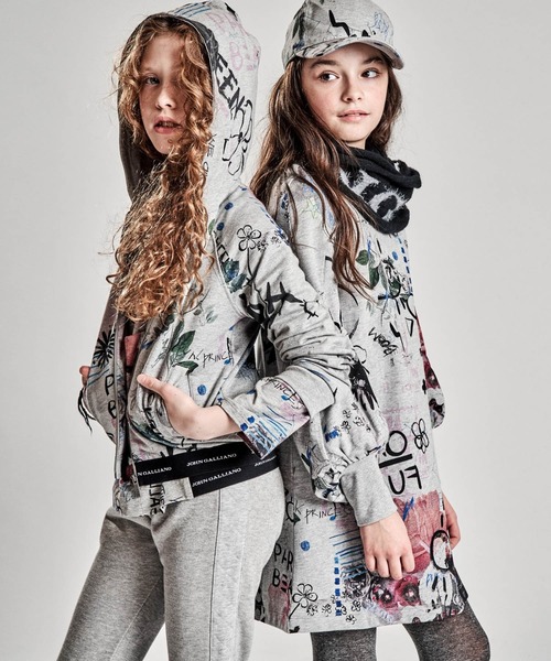 JOHN GALLIANO(ジョンガリアーノ)の「John Galliano(ジョン ガリアーノ)Kids & Junior レディースワンピース(ワンピース・キッズ・グレー・6Y/8Y/10Y/12Y/14Y)」の4枚目の写真