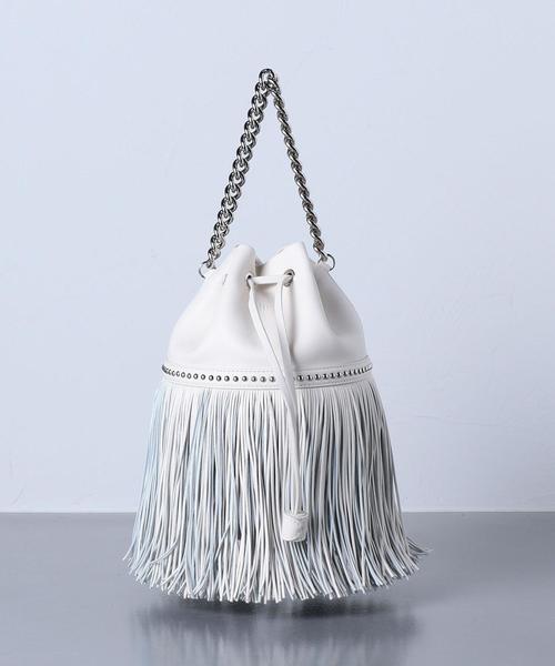 J&M Davidson(ジェイアンドエムデヴィッドソン)の「<J&M DAVIDSON(ジェイアンドエム デヴィッドソン)>FRINGE CARNIVAL M バッグ ■■■(ショルダーバッグ・レディース・ホワイト・FREE)」の2枚目の写真