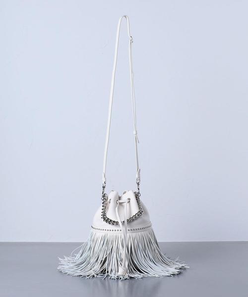 J&M Davidson(ジェイアンドエムデヴィッドソン)の「<J&M DAVIDSON(ジェイアンドエム デヴィッドソン)>FRINGE CARNIVAL M バッグ ■■■(ショルダーバッグ・レディース・ホワイト・FREE)」の3枚目の写真