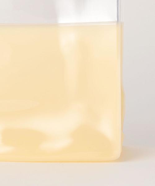 NaNa-NaNa（ナナナナ）の「＜nana-nana＞A4 クリア×カラーショルダーバッグ -2WAY- Ψ（ショルダーバッグ・レディース・ナチュラル/ブラック・FREE）」の3枚目の写真