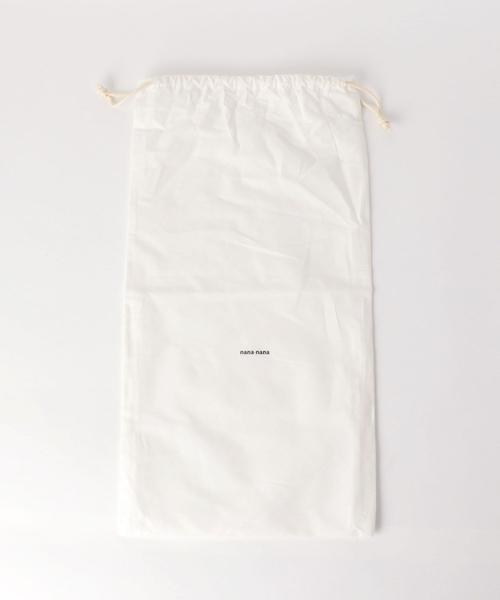 NaNa-NaNa（ナナナナ）の「＜nana-nana＞A4 クリア×カラーショルダーバッグ -2WAY- Ψ（ショルダーバッグ・レディース・ナチュラル/ブラック・FREE）」の5枚目の写真