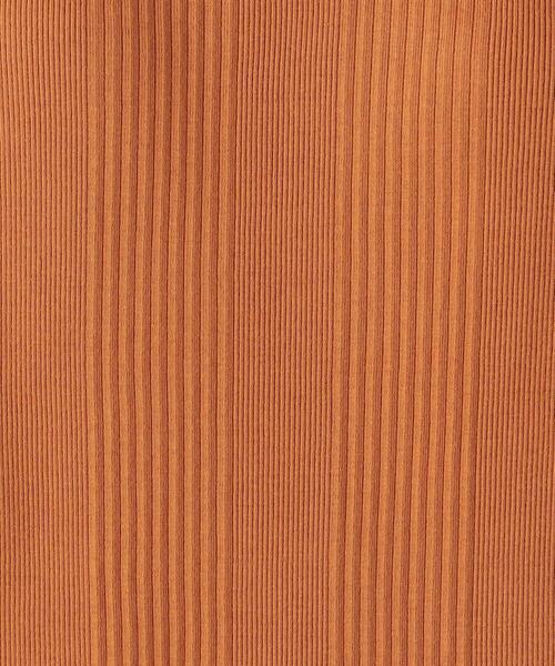 green label relaxing(グリーンレーベルリラクシング)の「FM プリーツ テレコ カップ タンクトップ(タンクトップ・レディース・オフホワイト/ブラウン/オレンジ/ブラック・FREE)」の7枚目の写真