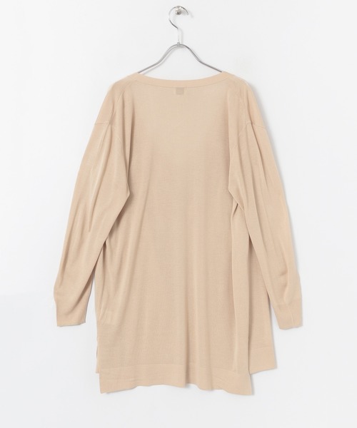 URBAN RESEARCH DOORS（アーバンリサーチドアーズ）の「レーヨンドレープロングカーデ（ニット/セーター・レディース・ライトブルー/ブラック/ベージュ・ONE）」の11枚目の写真