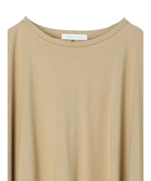 AMERICAN HOLIC(アメリカンホリック)の「ラウンドヘム5分袖カットプルオーバー *〇(Tシャツ/カットソー・レディース・ブラック/ベージュ/オフホワイト/カーキ・FREE)」の21枚目の写真