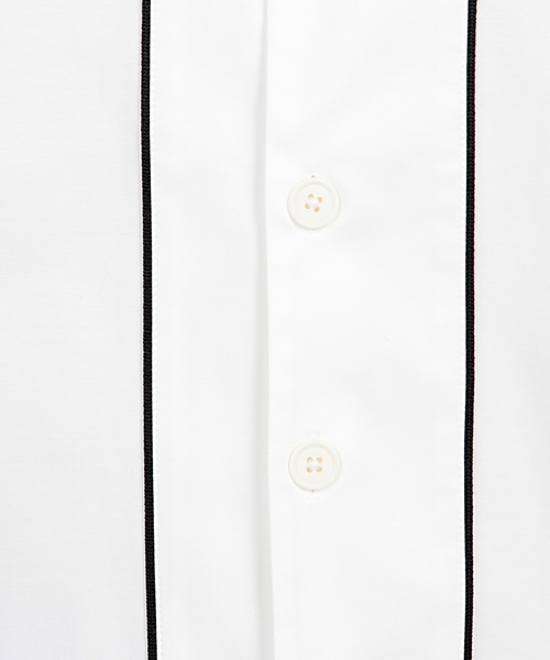 EN ROUTE（アンルート）の「ENR ベースボールシャツ●（シャツ/ブラウス・メンズ・ホワイト/グレー・1/3/2）」の5枚目の写真