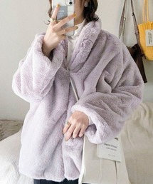 EPIMI E'PIMMY | エコファーショールコート(ノーカラージャケット)