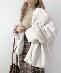 EPIMI E'PIMMY | エコファーショールコート(ノーカラージャケット)