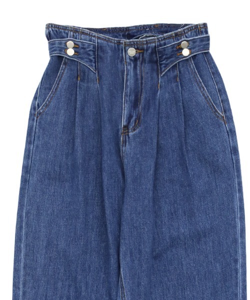 select MOCA（セレクトモカ）の「ベルトニュアンスハイウエストデニム（デニムパンツ・レディース・インディゴブルー・SMALL/MEDIUM）」の20枚目の写真