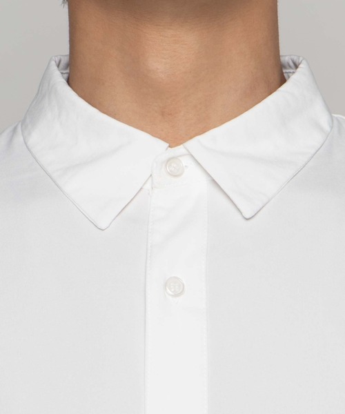 WEGO（ウィゴー）の「WEGO/レトロロゴビッグシルエットシャツ（シャツ/ブラウス・メンズ・ブラック/ホワイト・LARGE/MEDIUM）」の7枚目の写真