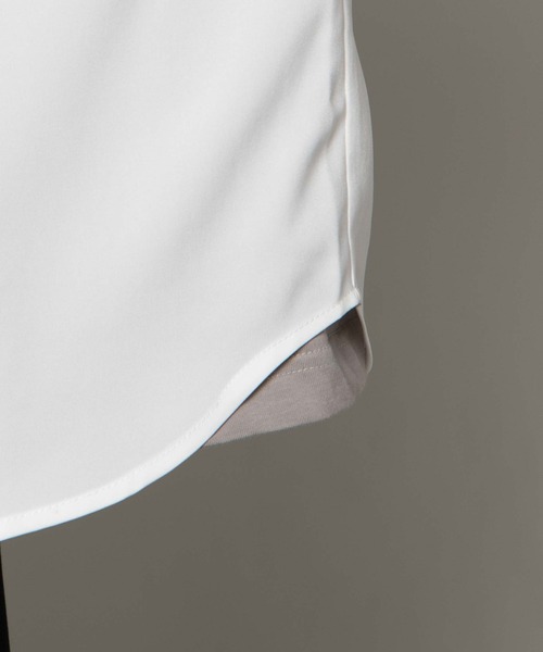 WEGO（ウィゴー）の「WEGO/レトロロゴビッグシルエットシャツ（シャツ/ブラウス・メンズ・ブラック/ホワイト・LARGE/MEDIUM）」の5枚目の写真