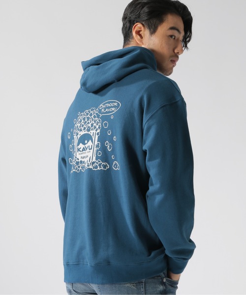 KAVU（カブー）の「【KAVU(カブー)】別注スウェットパーカー（パーカー・メンズ・ライトブラウン/ネイビー/チャコール・LARGE/MEDIUM）」の3枚目の写真