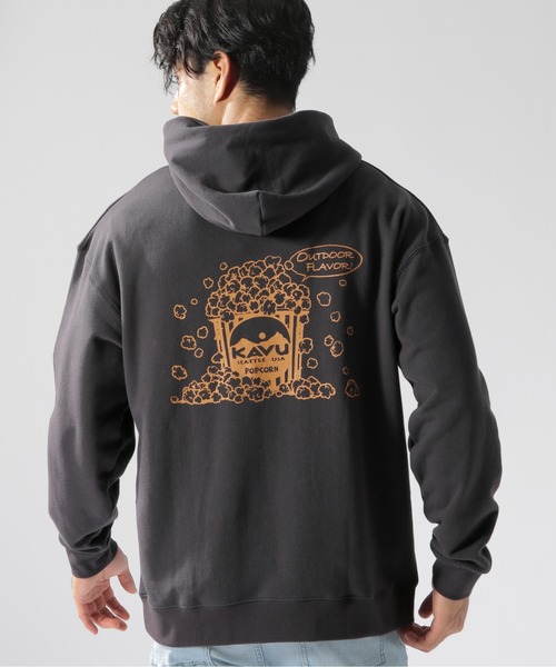 KAVU（カブー）の「【KAVU(カブー)】別注スウェットパーカー（パーカー・メンズ・ライトブラウン/ネイビー/チャコール・LARGE/MEDIUM）」の2枚目の写真