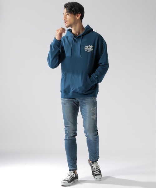 KAVU（カブー）の「【KAVU(カブー)】別注スウェットパーカー（パーカー・メンズ・ライトブラウン/ネイビー/チャコール・LARGE/MEDIUM）」の11枚目の写真