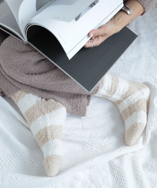 DONOBAN（ドノバン）の「もこもこソックス＜2足セット＞（ソックス/靴下・レディース・ブルー系その他/ベージュ系その他2/ブルー系その他2/ベージュ系その他・ONESIZE）」の5枚目の写真