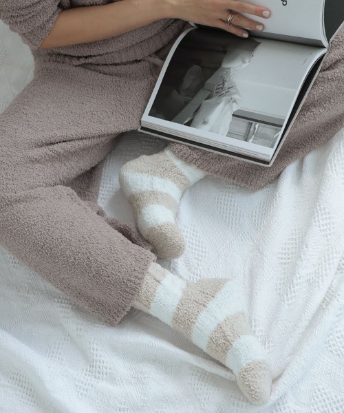 DONOBAN（ドノバン）の「もこもこソックス＜2足セット＞（ソックス/靴下・レディース・ブルー系その他/ベージュ系その他2/ブルー系その他2/ベージュ系その他・ONESIZE）」の7枚目の写真