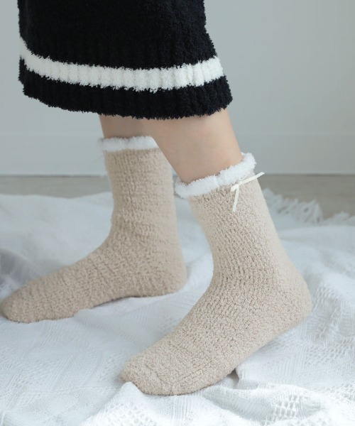 DONOBAN（ドノバン）の「もこもこソックス＜2足セット＞（ソックス/靴下・レディース・ブルー系その他/ベージュ系その他2/ブルー系その他2/ベージュ系その他・ONESIZE）」の11枚目の写真