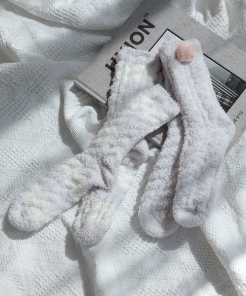 DONOBAN（ドノバン）の「もこもこソックス＜2足セット＞（ソックス/靴下・レディース・ブルー系その他/ベージュ系その他2/ブルー系その他2/ベージュ系その他・ONESIZE）」の12枚目の写真