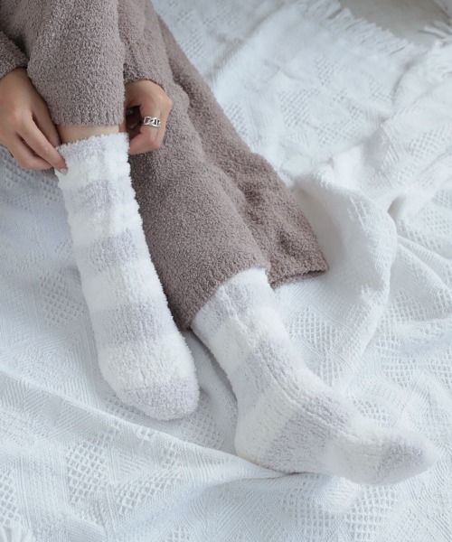 DONOBAN（ドノバン）の「もこもこソックス＜2足セット＞（ソックス/靴下・レディース・ブルー系その他/ベージュ系その他2/ブルー系その他2/ベージュ系その他・ONESIZE）」の13枚目の写真