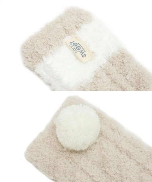 DONOBAN（ドノバン）の「もこもこソックス＜2足セット＞（ソックス/靴下・レディース・ブルー系その他/ベージュ系その他2/ブルー系その他2/ベージュ系その他・ONESIZE）」の21枚目の写真