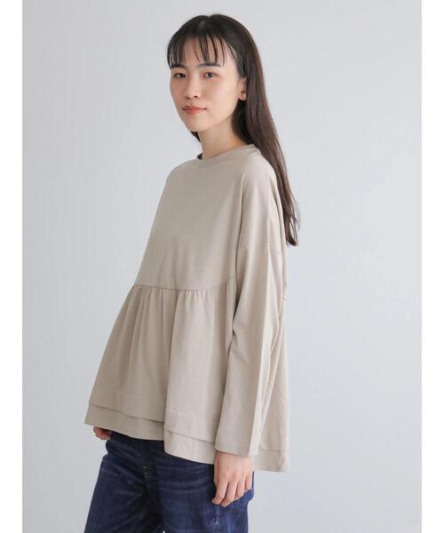 AMERICAN HOLIC(アメリカンホリック)の「ティアードカットプルオーバー *●(Tシャツ/カットソー・レディース・チャコールグレー/ライトベージュ・FREE)」の6枚目の写真
