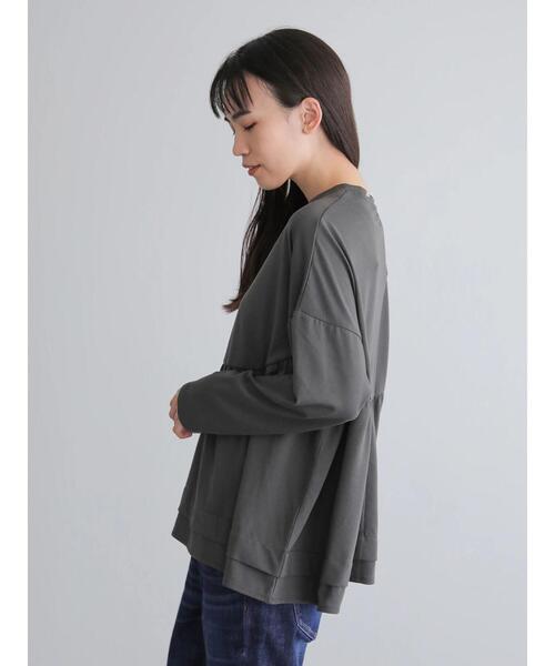 AMERICAN HOLIC(アメリカンホリック)の「ティアードカットプルオーバー *●(Tシャツ/カットソー・レディース・チャコールグレー/ライトベージュ・FREE)」の8枚目の写真