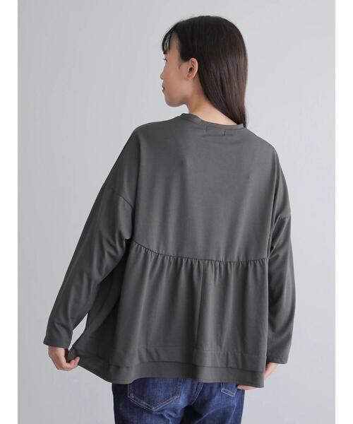 AMERICAN HOLIC(アメリカンホリック)の「ティアードカットプルオーバー *●(Tシャツ/カットソー・レディース・チャコールグレー/ライトベージュ・FREE)」の9枚目の写真
