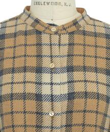 Drawerシャツワンピース チェック ブラウン36ドゥロワー Drawerシャツワンピース チェック ブラウン36ドゥロワー