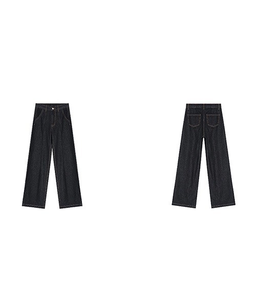 Fano Studios(ファノ ストゥディオズ)の「【Fano Studios】Center press semi wide indigo denim FD20K039(デニムパンツ・レディース・ダークブルー・S/M/L)」の14枚目の写真