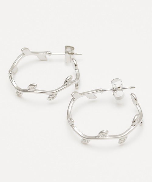 チャイハネ(チャイハネ)の「【チャイハネ】蔦フープピアス(ピアス(両耳用)・レディース・シルバー/ゴールド・FREE)」の1枚目の写真