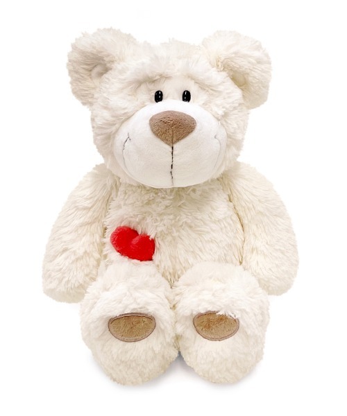 nici（ニキ）の「NICI/ぬいぐるみ ラブベア クラシック ホワイト 35cm（おもちゃ・レディース・オフホワイト・FREE）」の2枚目の写真