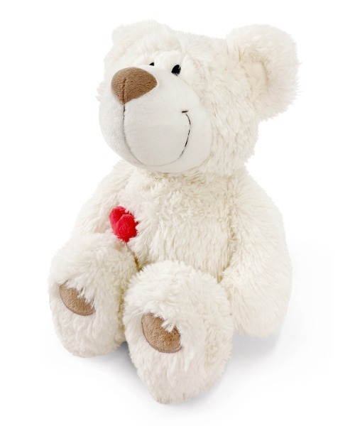 nici（ニキ）の「NICI/ぬいぐるみ ラブベア クラシック ホワイト 35cm（おもちゃ・レディース・オフホワイト・FREE）」の4枚目の写真