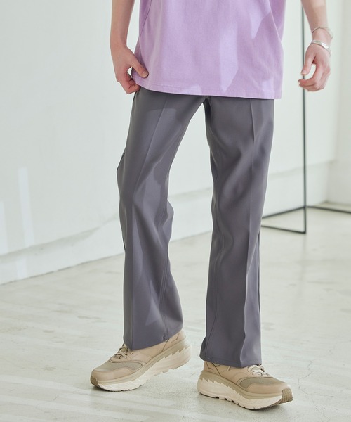 Wrangler（ラングラー）の「Wrangler/ラングラー WRANCHER DRESS スタプレ ランチャーストレッチツイル センタープレスセミフレアパンツ（その他パンツ・メンズ・ブラック/ベージュ/ネイビー/ブラウン/グレー/オフホワイト・S/M/L/XL）」の4枚目の写真