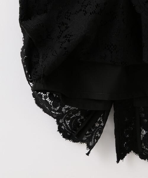 green label relaxing（グリーンレーベルリラクシング）の「[ XS / H148-155cm ]★★FFC レース タイト スカート（スカート・レディース・ブラック/オフホワイト・XS）」の13枚目の写真