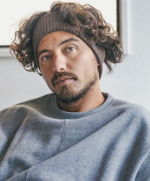 CAMBIO(カンビオ)の「mko9478-Aze Hair Band ヘアバンド(その他ヘアアクセサリー・メンズ・グレイッシュベージュ/ブラック/グレー/ブラウン・FREE)」の1枚目の写真
