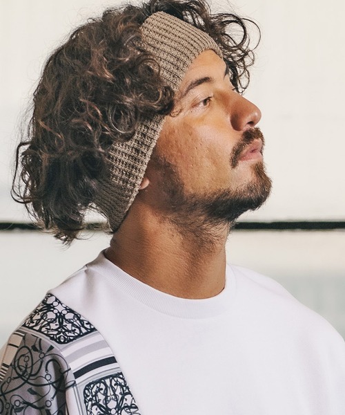 CAMBIO(カンビオ)の「mko9478-Aze Hair Band ヘアバンド(その他ヘアアクセサリー・メンズ・グレイッシュベージュ/ブラック/グレー/ブラウン・FREE)」の4枚目の写真