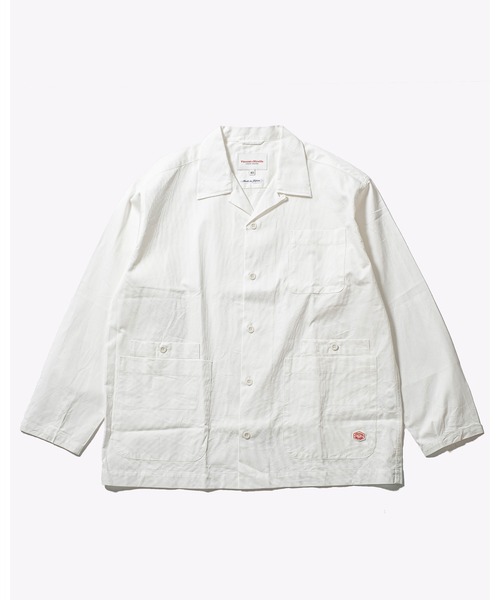 Vincent et Mireille（バンソンエミレイユ）の「【VINCENT ET MIREILLE ヴァンソン エ ミレイユ】メンズ コットンピケワイドシャツジャケット（シャツ/ブラウス・メンズ・オフホワイト/ライトベージュ・40/42）」の2枚目の写真