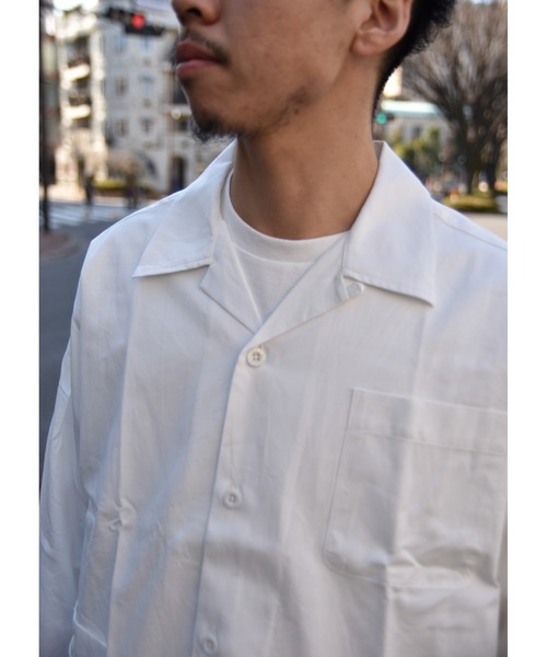 Vincent et Mireille（バンソンエミレイユ）の「【VINCENT ET MIREILLE ヴァンソン エ ミレイユ】メンズ コットンピケワイドシャツジャケット（シャツ/ブラウス・メンズ・オフホワイト/ライトベージュ・40/42）」の5枚目の写真