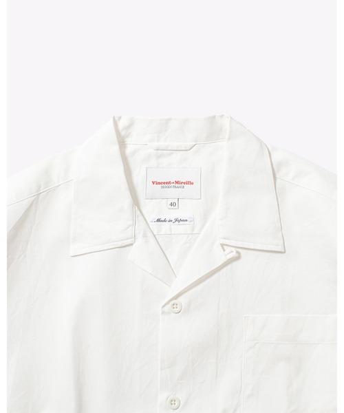 Vincent et Mireille（バンソンエミレイユ）の「【VINCENT ET MIREILLE ヴァンソン エ ミレイユ】メンズ コットンピケワイドシャツジャケット（シャツ/ブラウス・メンズ・オフホワイト/ライトベージュ・40/42）」の11枚目の写真