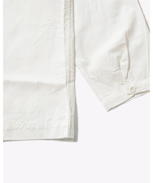 Vincent et Mireille（バンソンエミレイユ）の「【VINCENT ET MIREILLE ヴァンソン エ ミレイユ】メンズ コットンピケワイドシャツジャケット（シャツ/ブラウス・メンズ・オフホワイト/ライトベージュ・40/42）」の15枚目の写真