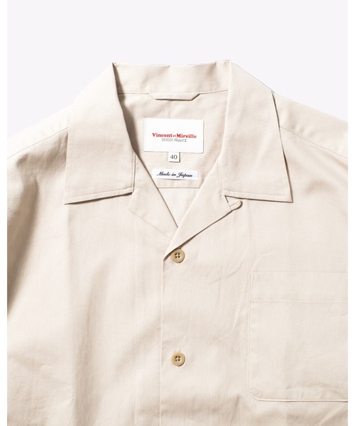 Vincent et Mireille（バンソンエミレイユ）の「【VINCENT ET MIREILLE ヴァンソン エ ミレイユ】メンズ コットンピケワイドシャツジャケット（シャツ/ブラウス・メンズ・オフホワイト/ライトベージュ・40/42）」の16枚目の写真