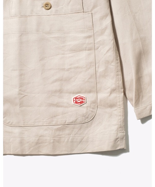 Vincent et Mireille（バンソンエミレイユ）の「【VINCENT ET MIREILLE ヴァンソン エ ミレイユ】メンズ コットンピケワイドシャツジャケット（シャツ/ブラウス・メンズ・オフホワイト/ライトベージュ・40/42）」の18枚目の写真